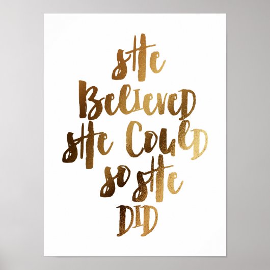 彼女信じはそうすることができた ポスター (正面)