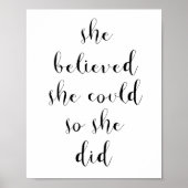 彼女信じはそうすることができた ポスター (正面)