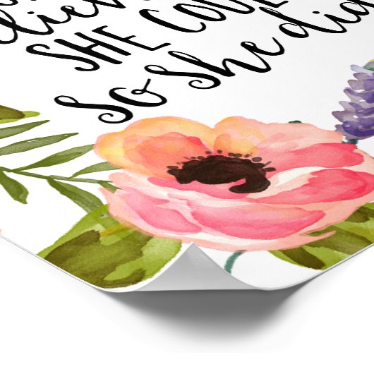 彼女信じはそうすることができた ポスター (角)