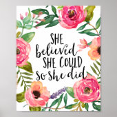 彼女信じはそうすることができた ポスター (正面)