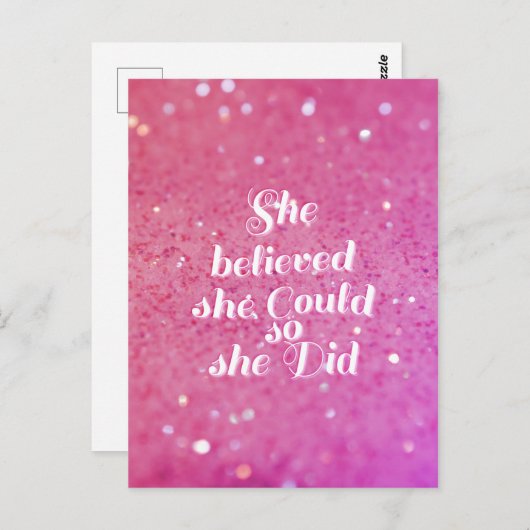 彼女信じはそうすることができた ポストカード (正面/裏面)