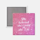 彼女信じはそうすることができた マグネット (正面/裏面)