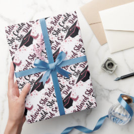 彼女信じはそうすることができた ラッピングペーパー