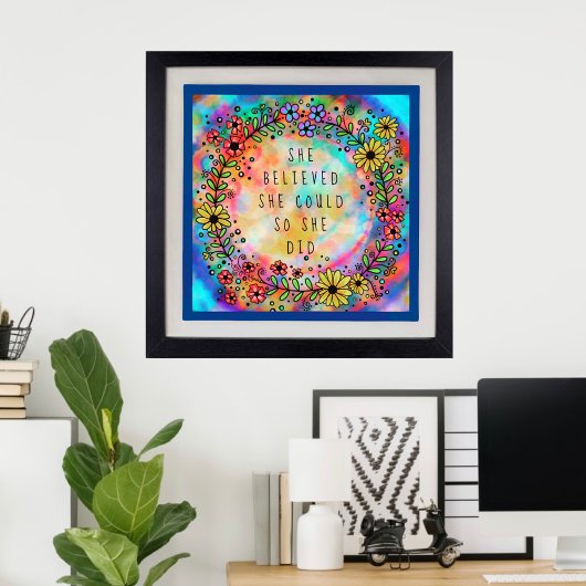 「彼女信じはできるだろう感動的」 ポスター