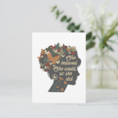 彼女信じはできるのだからやる気を起こさせるした ポストカード (スタンド正面)