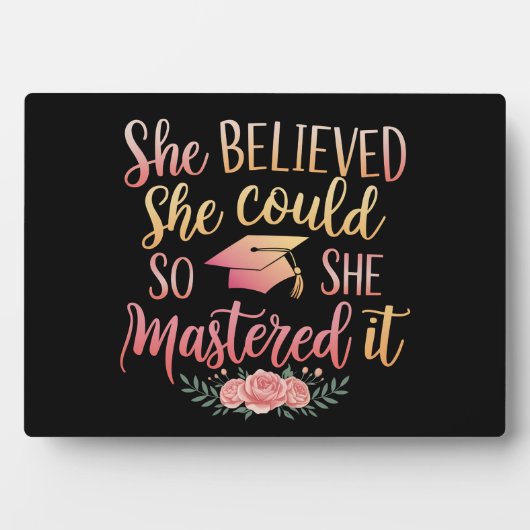 彼女信じはできるほどそれをマスターした フォトプラーク (正面)