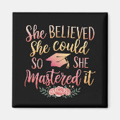 彼女信じはできるほどそれをマスターした マグネット (正面)