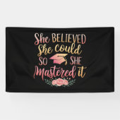 彼女信じはできるほどそれをマスターした 横断幕 (横)