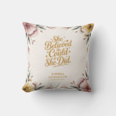 彼女信じはできる | エレガントフローラグラード名 クッション (正面)