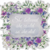 彼女信じはやっ感動的た シール (正面)