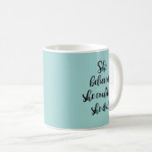 彼女信じはやることができた コーヒーマグカップ (正面右)