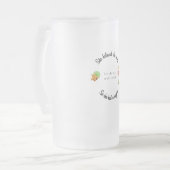 彼女信じはサングリアを持つことができた フロストグラスビールジョッキ (正面左)