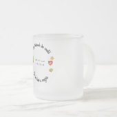 彼女信じはサングリアを持つことができた フロストグラスマグカップ (正面右)