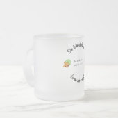 彼女信じはサングリアを持つことができた フロストグラスマグカップ (正面左)