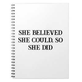 彼女信じはノートをやる気を起こさせる取った ノートブック
