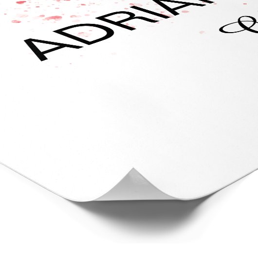 彼女信じはピンクの水色ハートを得た ポスター (角)