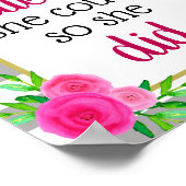 彼女信じはフローラでストライプきるやる気を起こさせる ポスター (角)