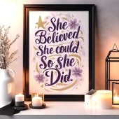 彼女信じはフローラやる気を起こさせるした ポスター