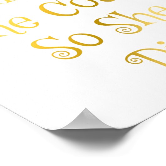 彼女信じはポスターやる気を起こさせる引用文 ポスター (角)