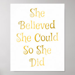 彼女信じはポスターやる気を起こさせる引用文 ポスター