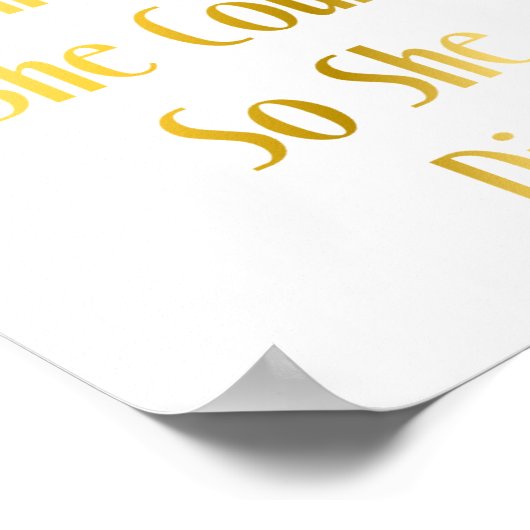 彼女信じはポスターやる気を起こさせる引用文 ポスター (角)