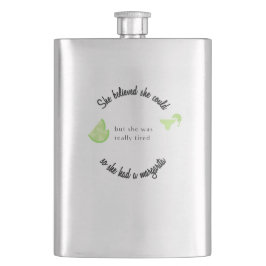 彼女信じはマルガリータを持っていた フラスク