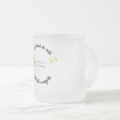 彼女信じはマルガリータを持っていた フロストグラスマグカップ (正面右)