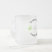 彼女信じはマルガリータを持っていた フロストグラスマグカップ (正面左)