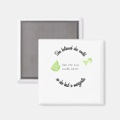 彼女信じはマルガリータを持っていた マグネット (正面/裏面)