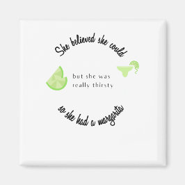 彼女信じはマルガリータを持っていた マグネット