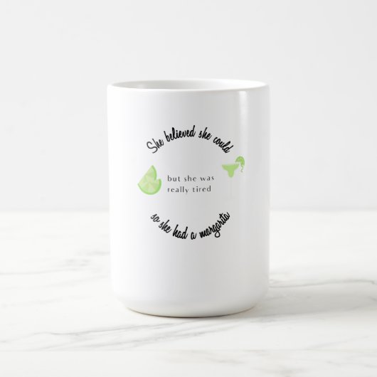 彼女信じはマルガリータを持っていた モーフィングマグカップ (中央)