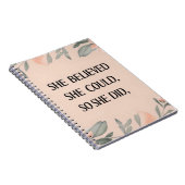 彼女信じはミニマルなノートの野花 ノートブック (右側)