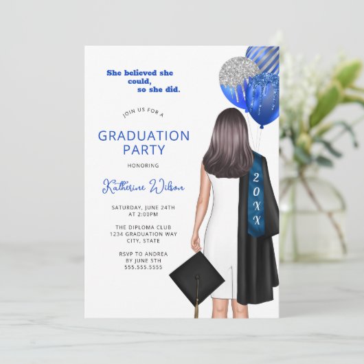 彼女信じは写真卒業パーティーを青飛ばした 招待状 (スタンド正面)
