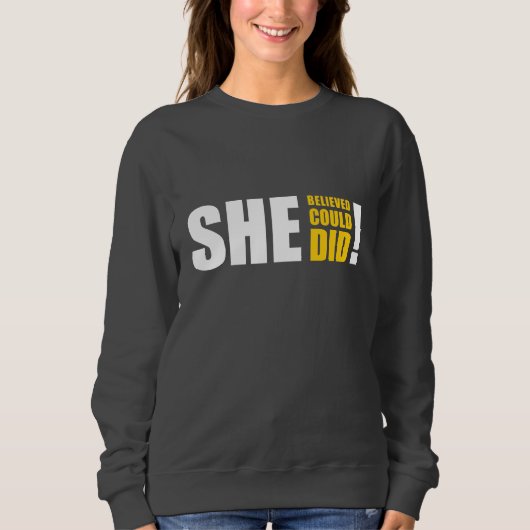 彼女信じは出来た！ スウェットシャツ (正面)