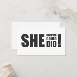 彼女信じは出来た！ プレイスカード