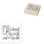 彼女信じは出来るだけ出来た ラバースタンプ (押印)