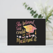 彼女信じは卒業をマスターすることができた サンキューカード (スタンド正面)