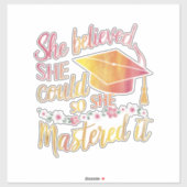 彼女信じは卒業をマスターすることができた シール (シート)