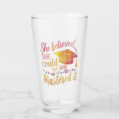 彼女信じは卒業をマスターすることができた タンブラーグラス (正面)