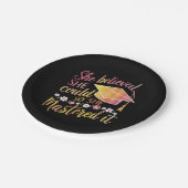 彼女信じは卒業をマスターすることができた ペーパープレート (アングル)