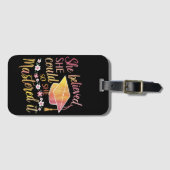 彼女信じは卒業をマスターすることができた ラゲッジタグ (正面横)