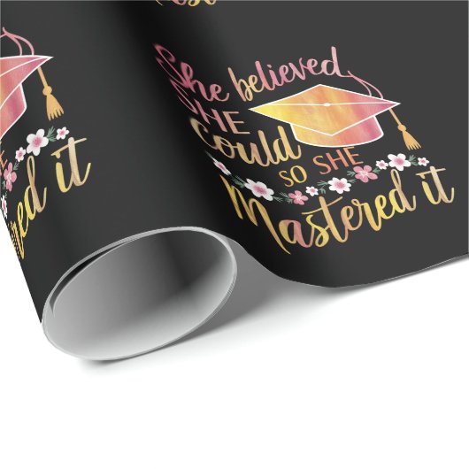 彼女信じは卒業をマスターすることができた ラッピングペーパー (ロールコーナー)