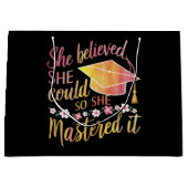 彼女信じは卒業をマスターすることができた ラージペーパーバッグ (正面)