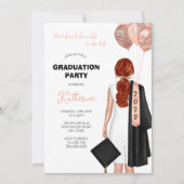 彼女信じは卒業式のパーティーを行った 招待状 (正面)