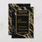 彼女信じは卒業証を得た 案内状 (正面/裏面)