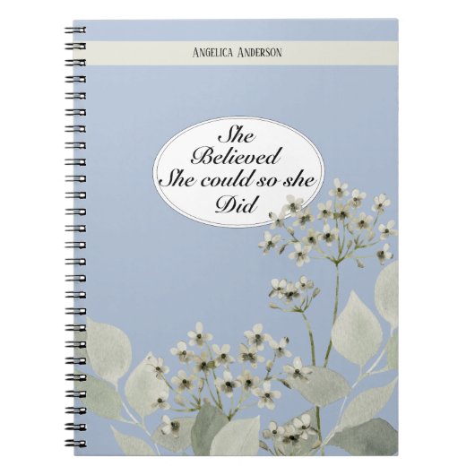 彼女信じは名を連れて行った ノートブック (正面)