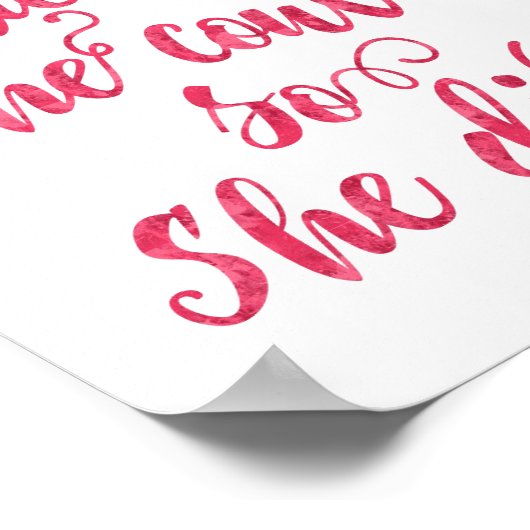 彼女信じは女性のフェミニストを行うことができた ポスター (角)