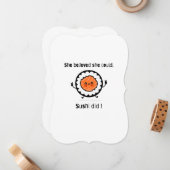 彼女信じは寿司の言葉のプンおもしろいを食べた ノートカード (正面/裏面インサイチュ)