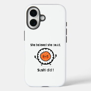 彼女信じは寿司の言葉のプンおもしろいを食べた iPhone 16ケース