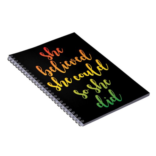 彼女信じは引用文した ノートブック (右側)